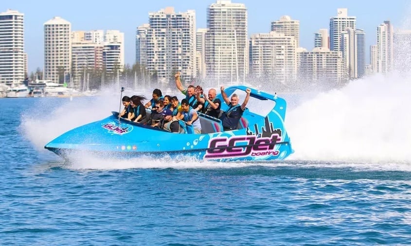 jet boating on the gold coast with kids