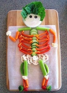 Vege Skeleton for Halloween