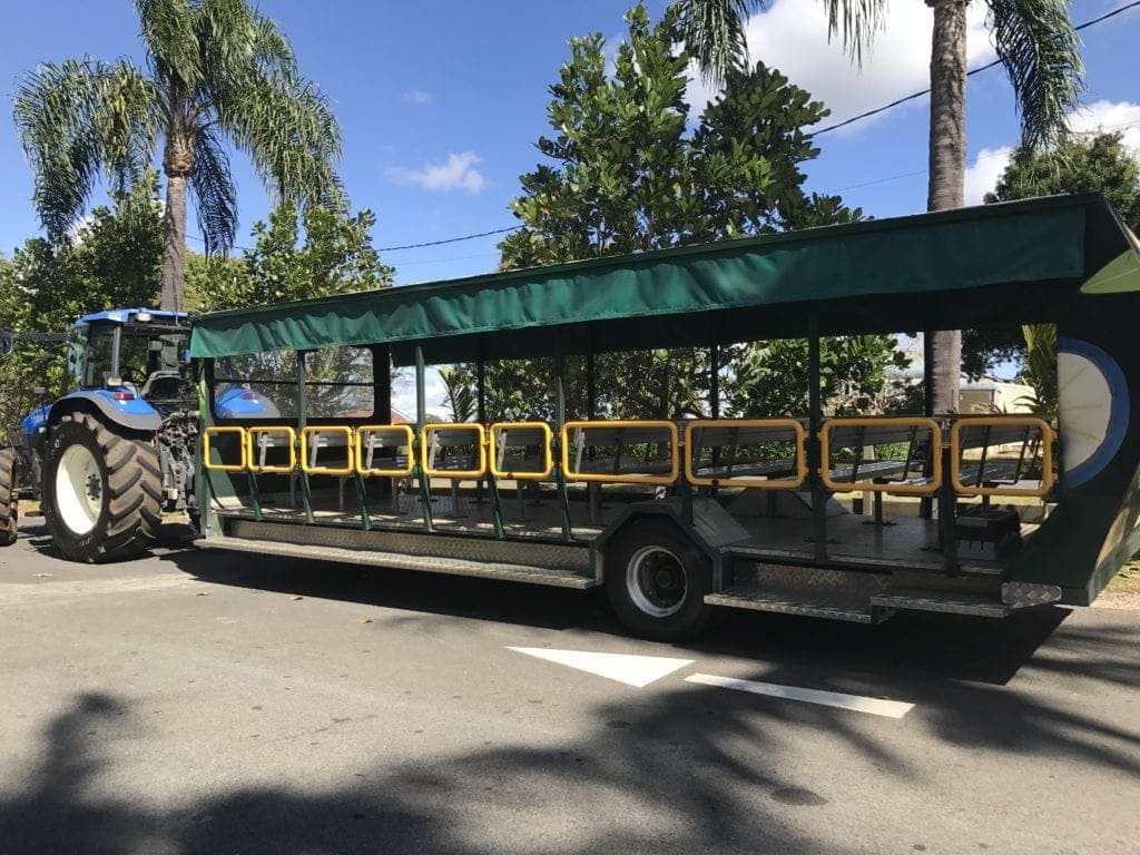 tropical fruit world tractor