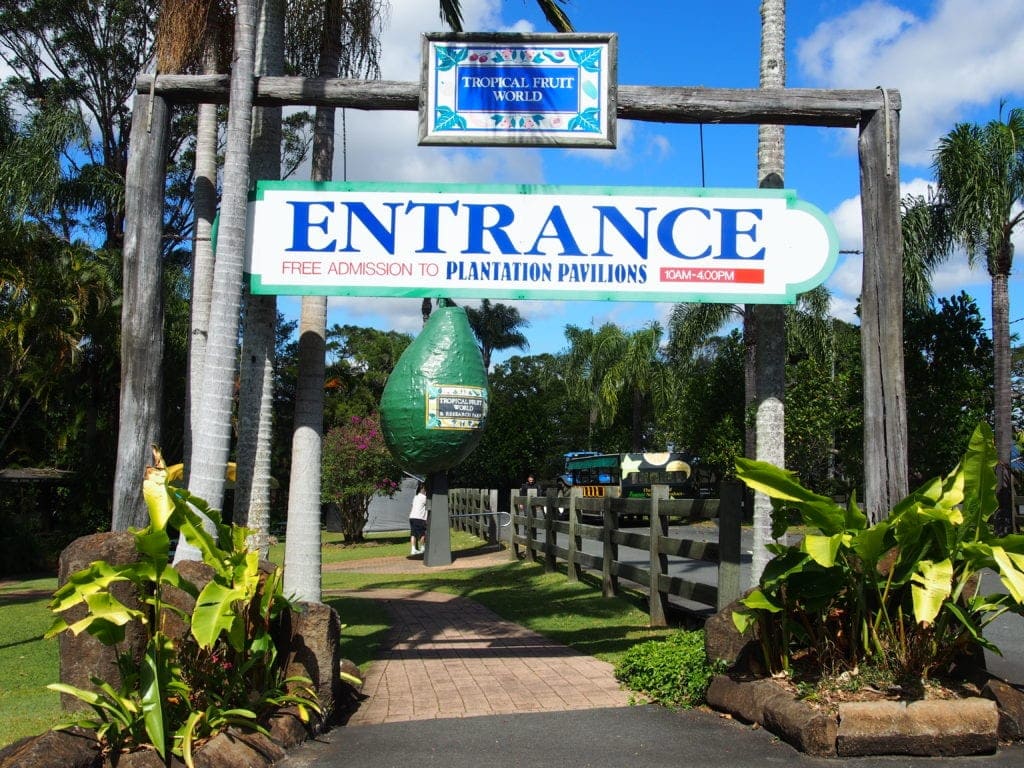 tropical fruit world entrance