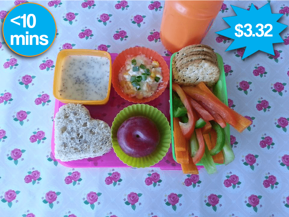 A lunchbox filled with healthy snacks