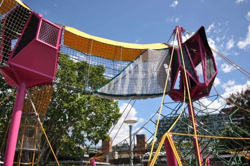 City Playgrounds - South Bank Playground Riverside Green Playground - is open Christmas Day Brisbane