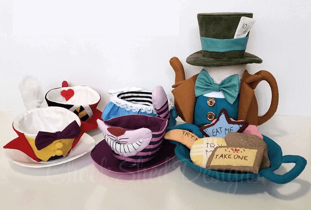 Handmade quirky tea sets
