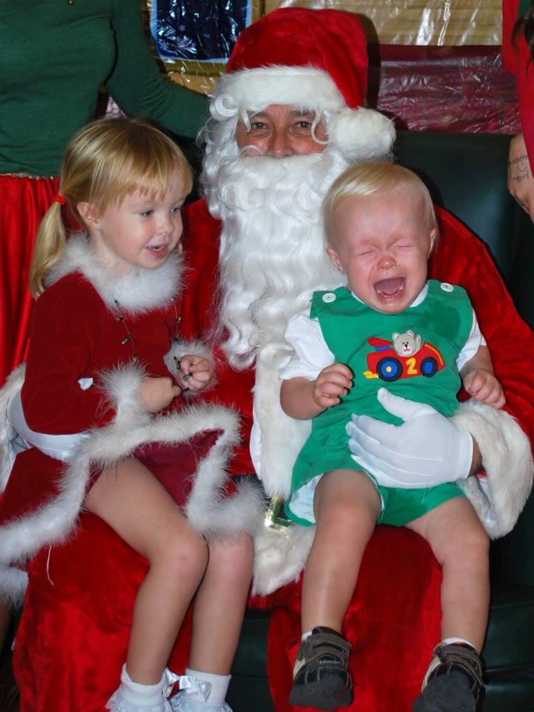 Santa Photo Fail - Pee