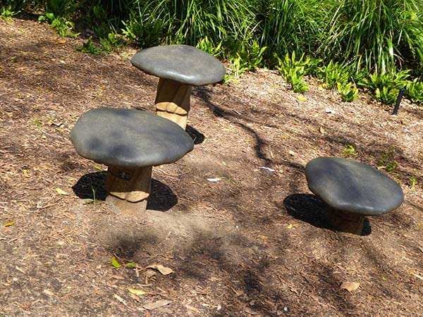 Roma Street Parklands mushroom chairs