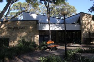 Holland Park library front entrance