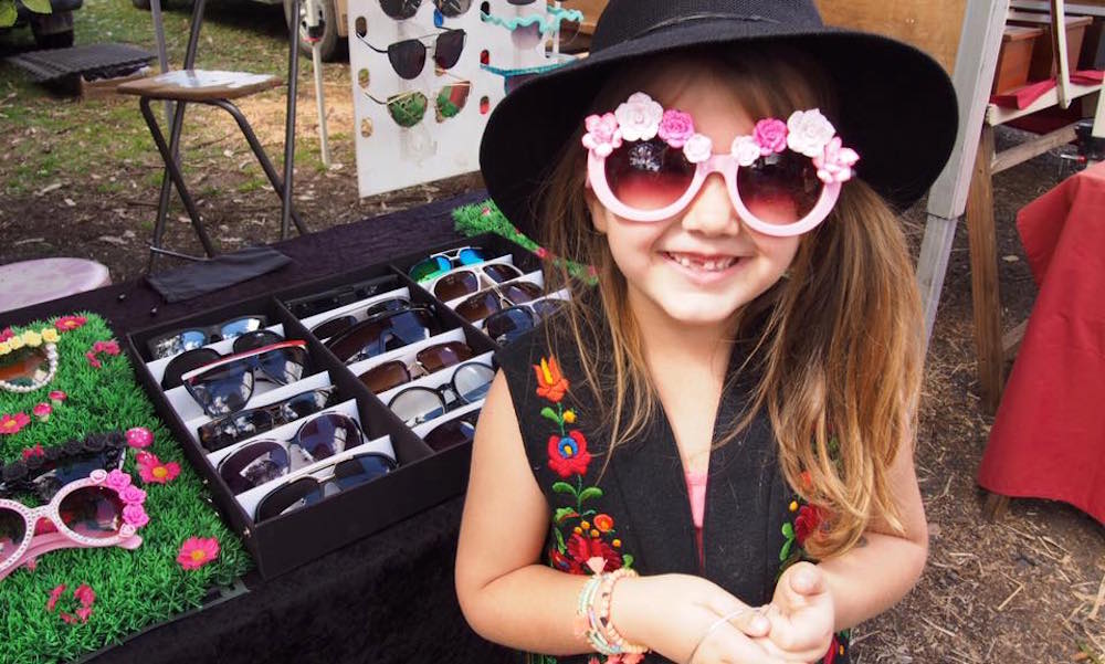 Bangalow Markets Market Stand of Sunglasses
