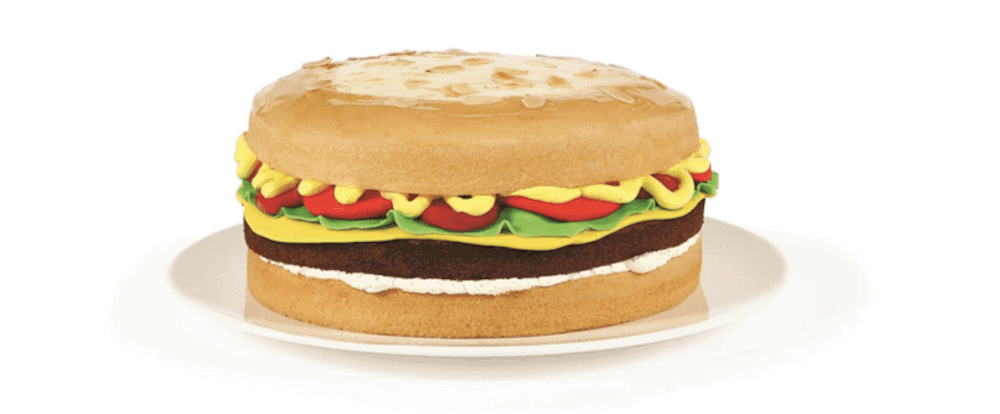 Father's day Gifts Online Burger Cake