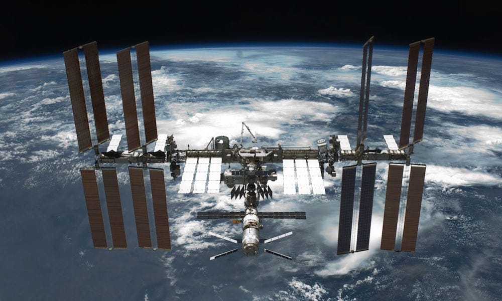 external view of the international space station