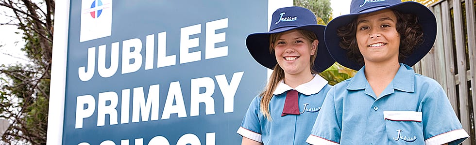 Jubilee Primary School Parent Fact Sheet students in school uniform