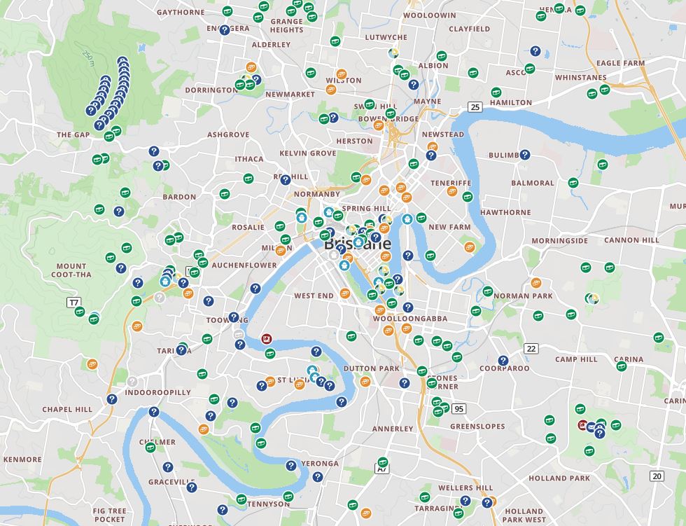 Treasure Hunt Geocache Brisbane locations