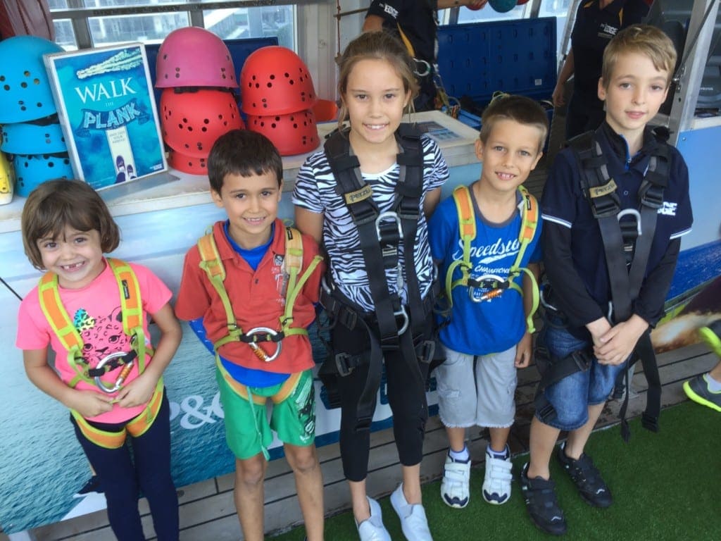 P&O Cruises The Edge - adrenalin activities for kids and grown ups!