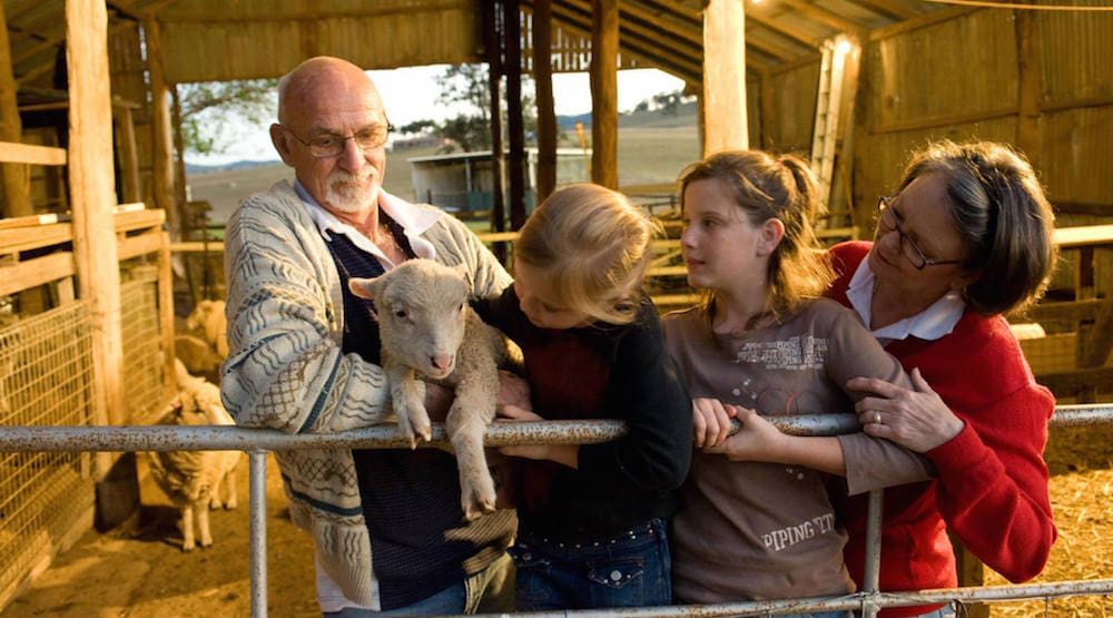 A family enjoying family friendly farmstays on the Gold Coast