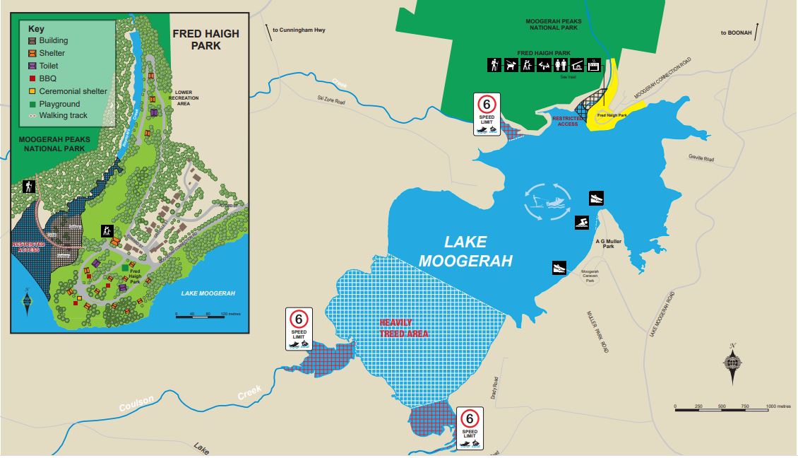 Lake Moogerah Map