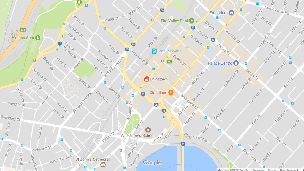 Chinatown Brisbane map