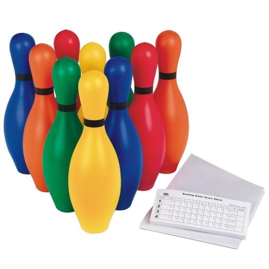 Colourful Bowling Pins 