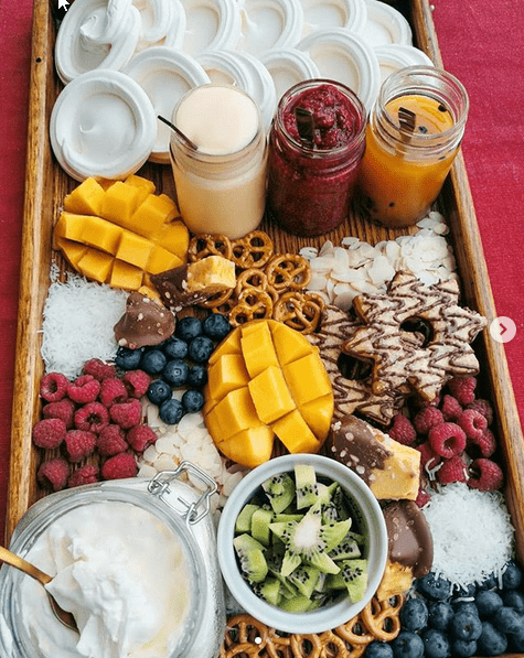 Sweet and Salty Pavlova Board