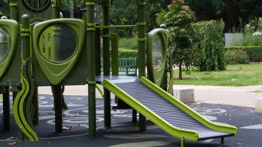 Sensory Slide at Brisbane Botanical Gardens Playground