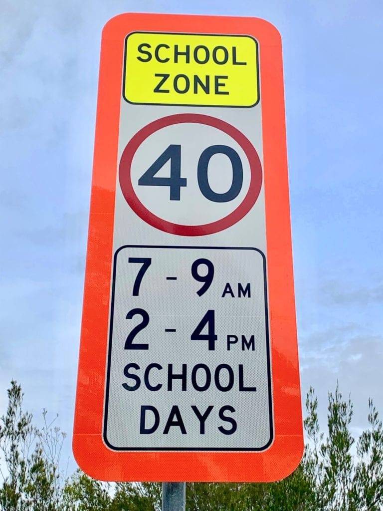 QLD Standardised School Crossing Sign