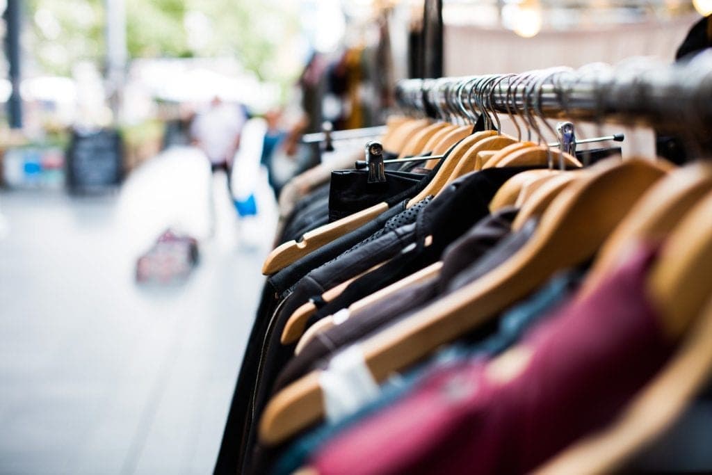 Clothes at a Brisbane Sunday market