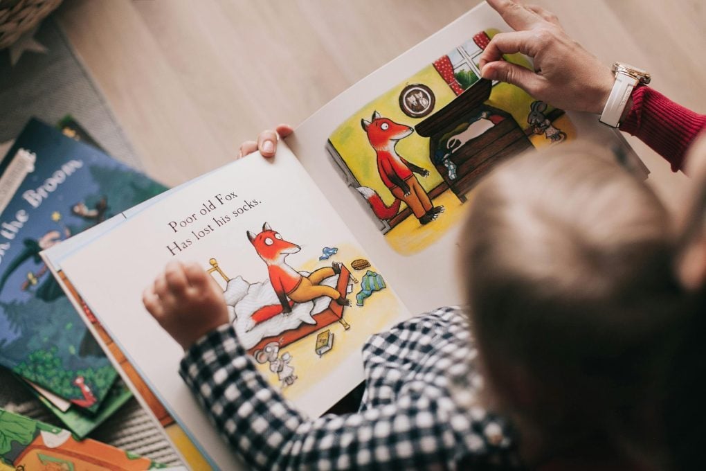 Kid reading