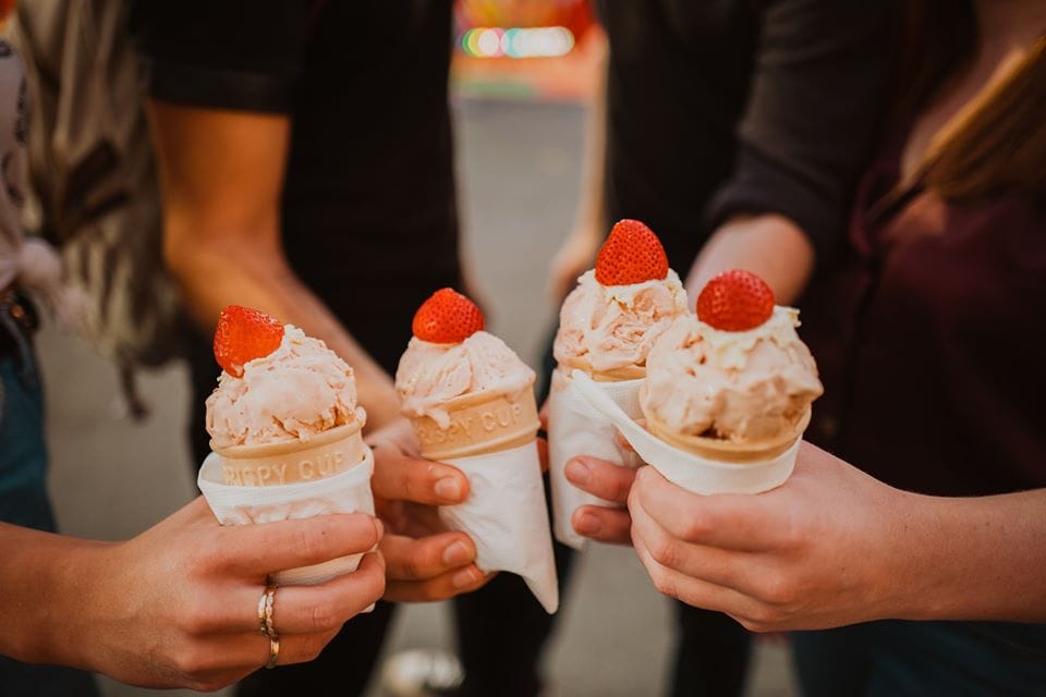 Ekka Strawberry Sundaes