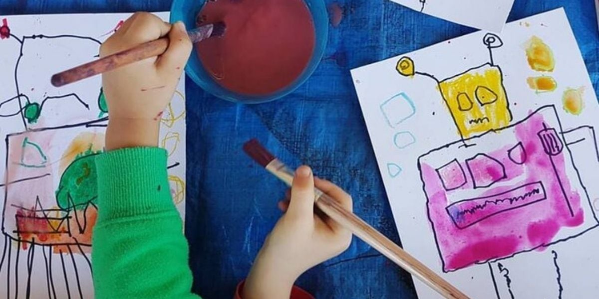 Toddler painting