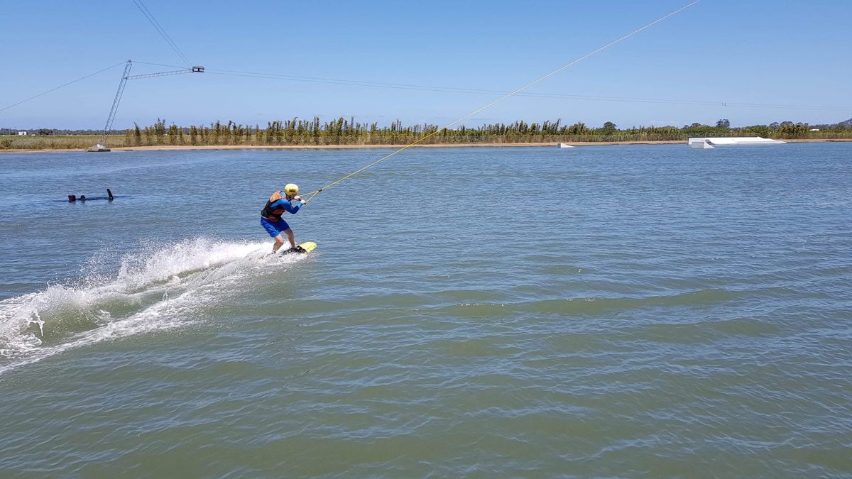 wake boarding at Bli Bli