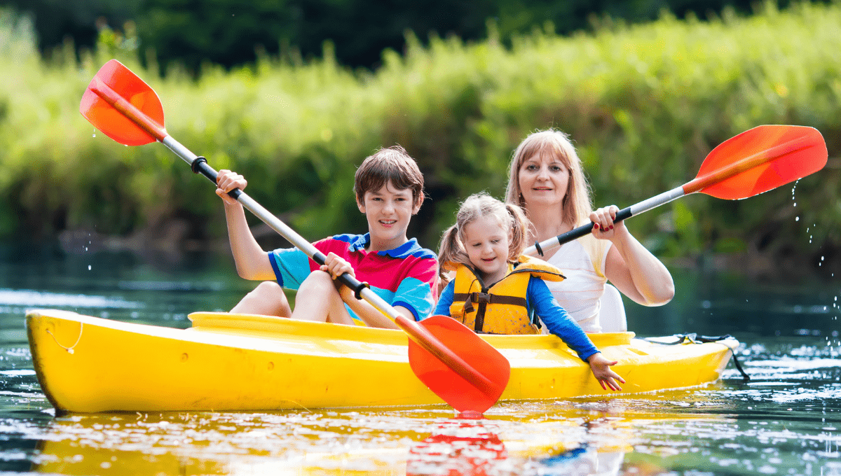 Kayaking Brisbane with kids