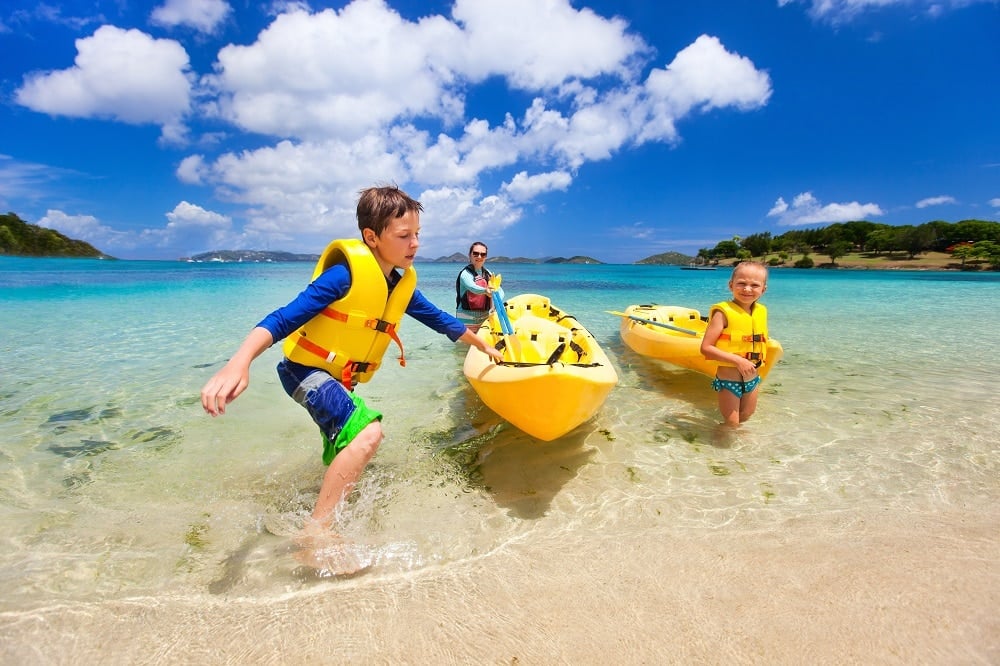 Kayaking Brisbane with kids