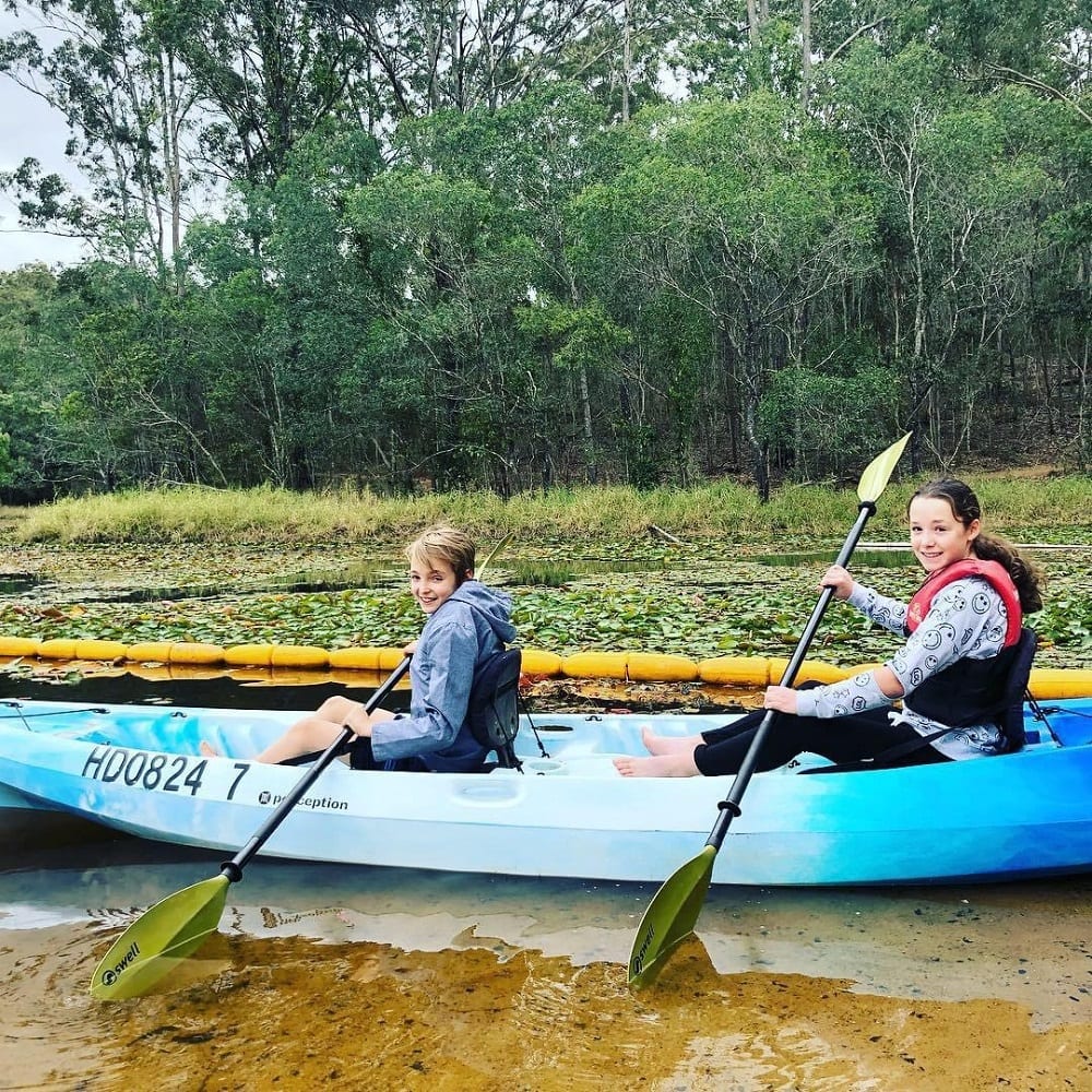 Kayaking Brisbane with kids