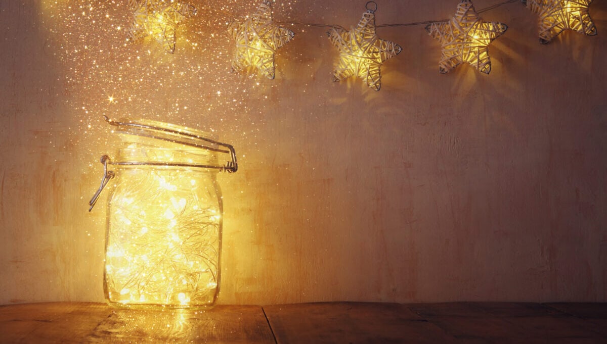 Fairy Lights in a jar