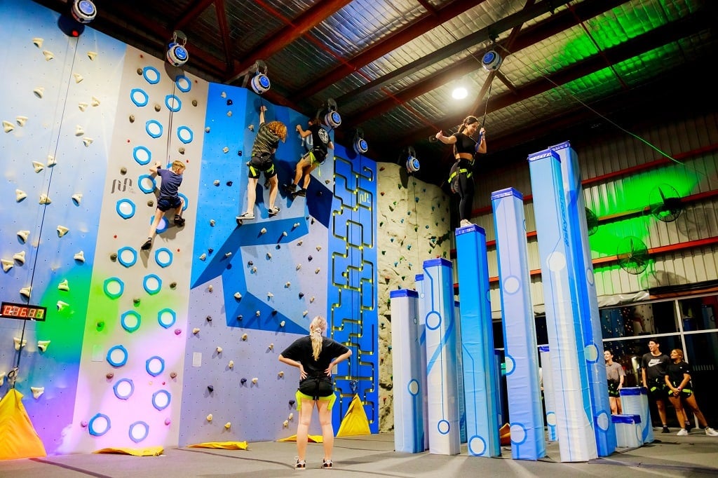 The Climbing Wall at Bounce MacGregor