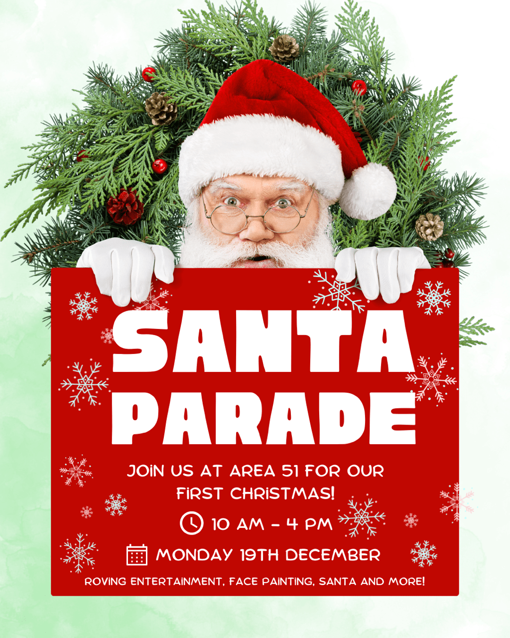 Santa Parade at Area 51