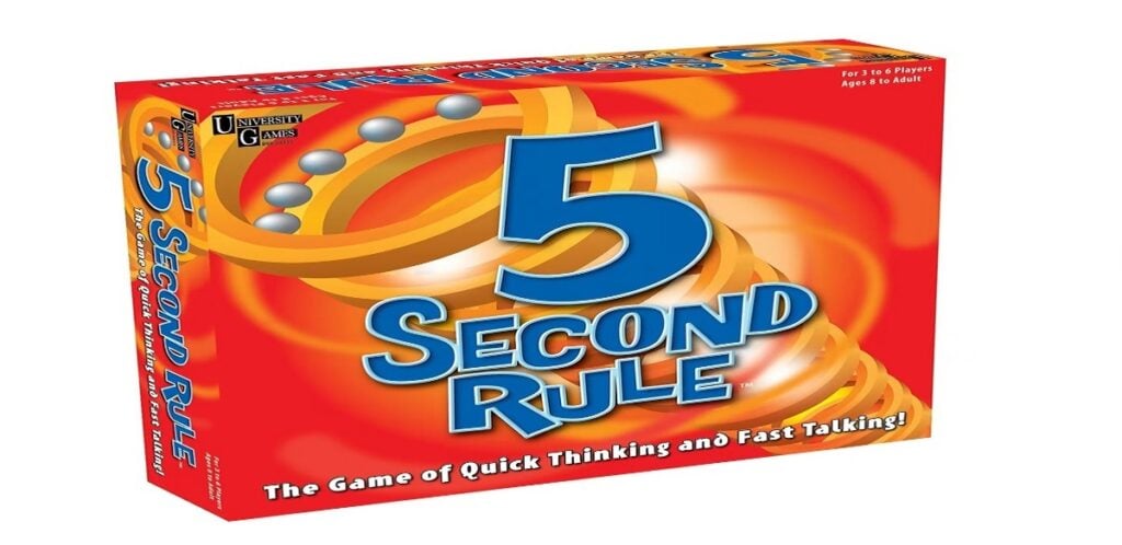 5 second rule board game box