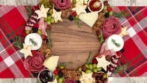 Christmas charcuterie wreath