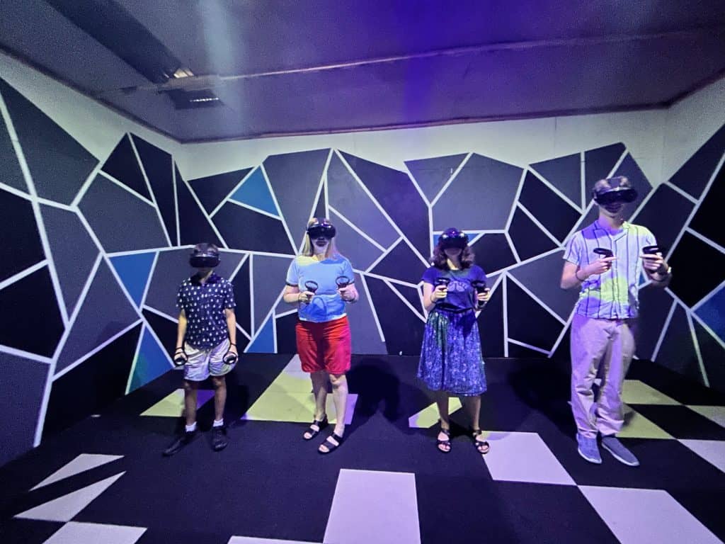 My family at Zero Latency VR Escape Room on the Gold Coast