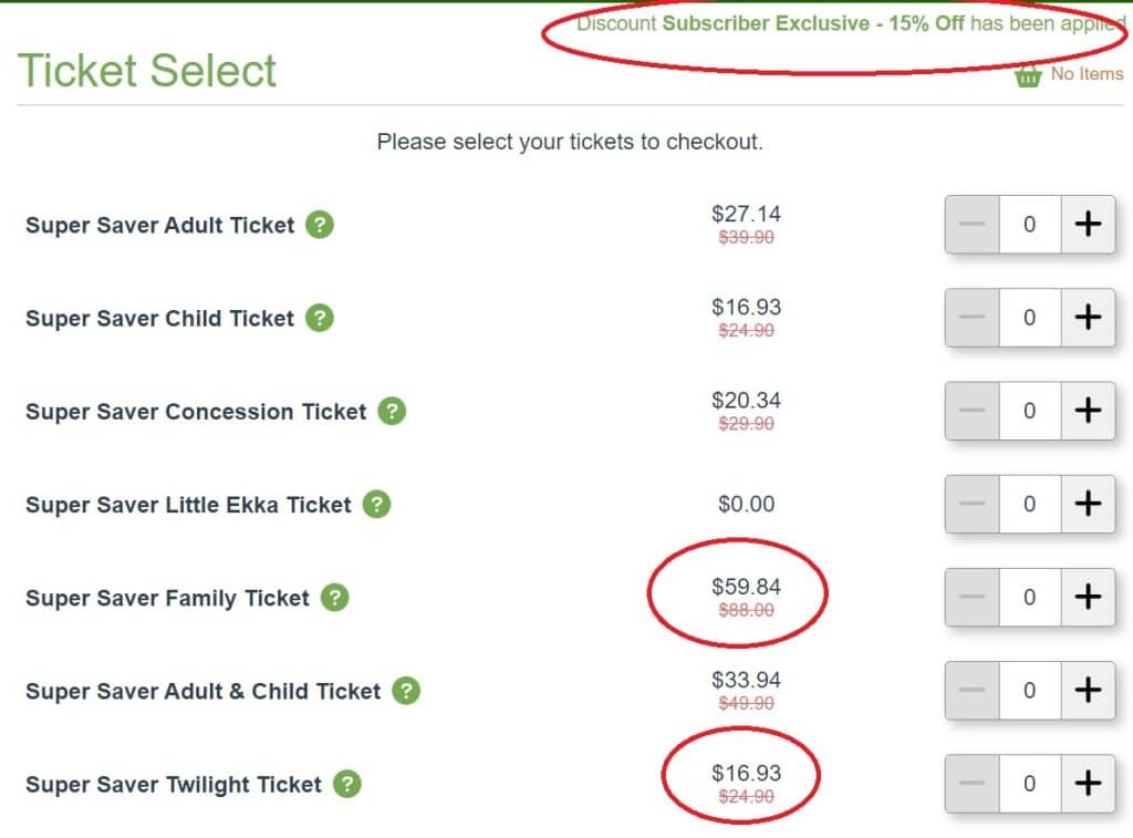 Super save Ekka discounts