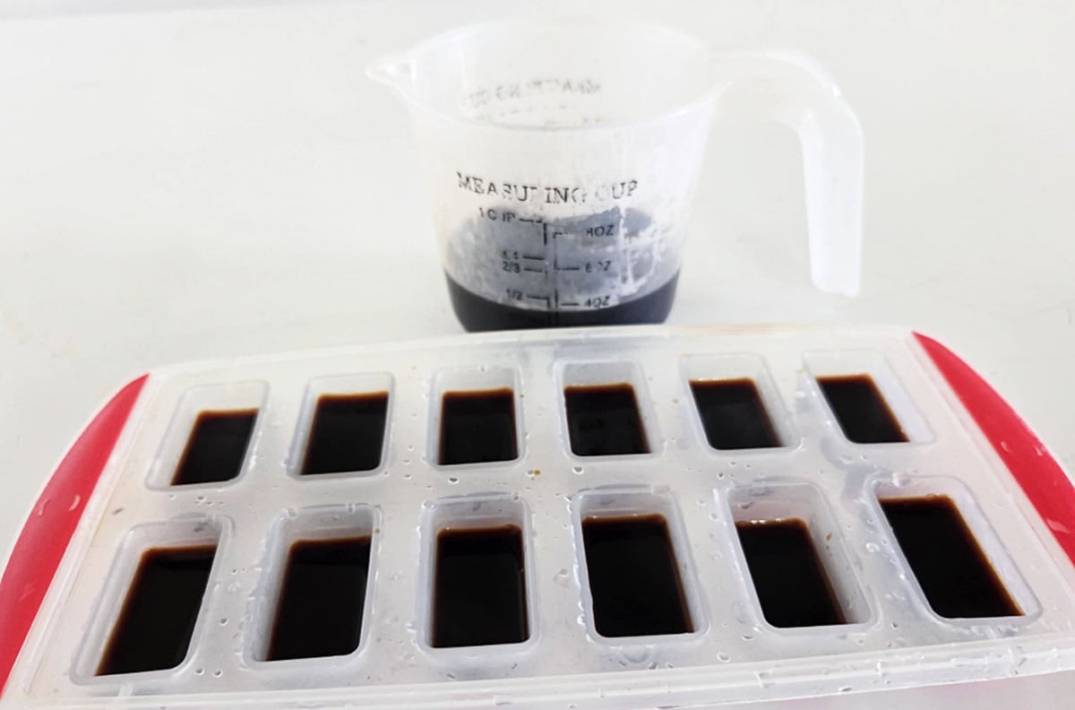 Freeze monkfruit syrup for future use