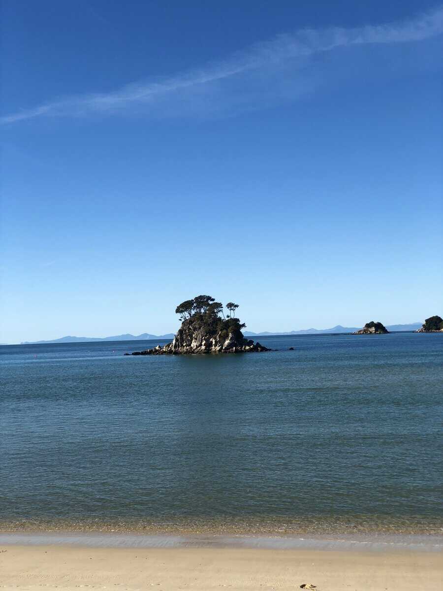 Abel Tasman beach and island