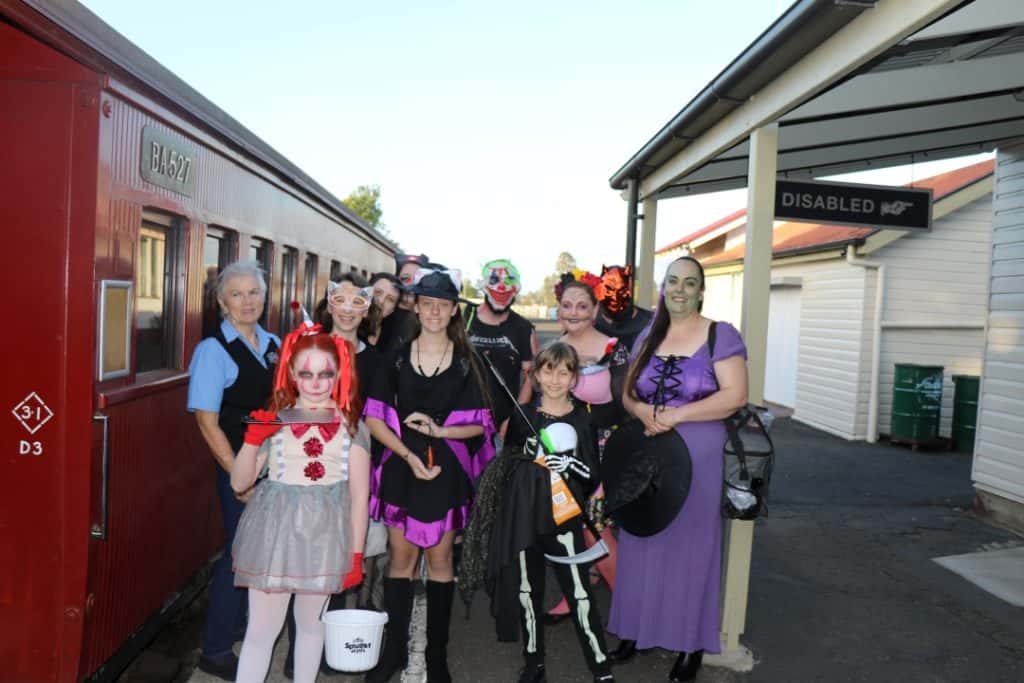 spooktacular Halloween adventure aboard the heritage Mary Valley Rattler Ghost Train!