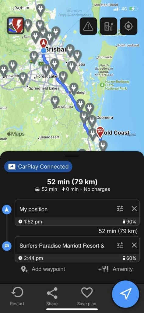 A Better Route Planner map
