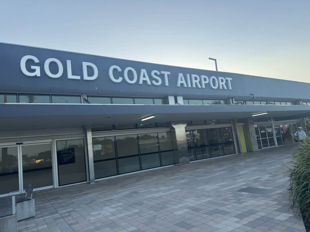 Arriving at Gold Coast Airport the start of our 4-day family getaway.
