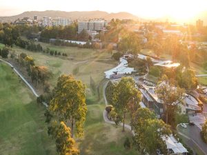 Aerial view of Victoria Park in Brisbane before proposed Olympic stadium redevelopment plans
