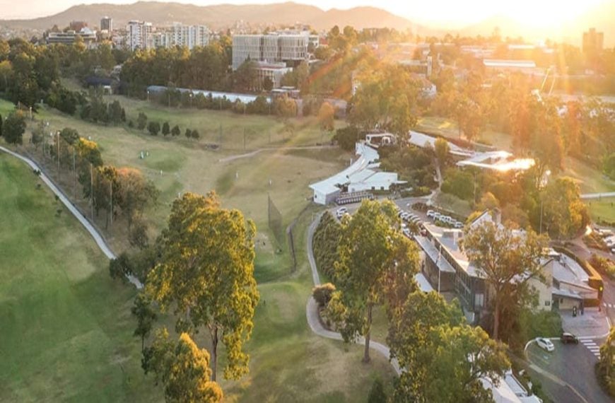Aerial view of Victoria Park in Brisbane before proposed Olympic stadium redevelopment plans