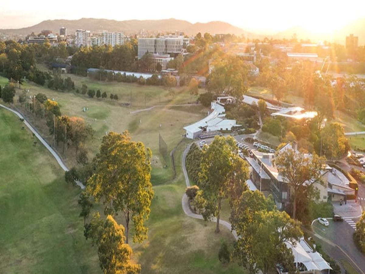 Aerial view of Victoria Park in Brisbane before proposed Olympic stadium redevelopment plans